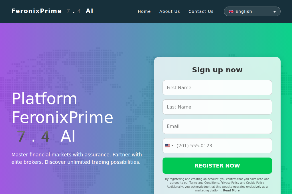 Screenshot of feronixprime-7-4-ai.com