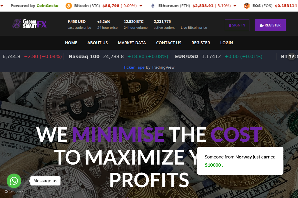Screenshot of safeinvestpros.com