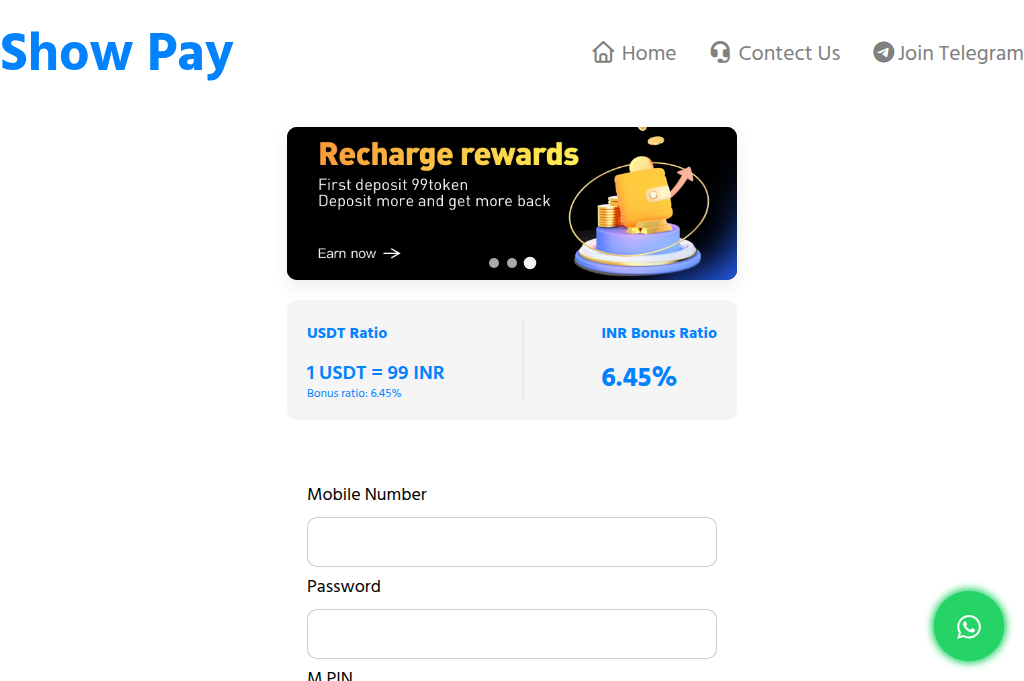 Screenshot of showpay.it