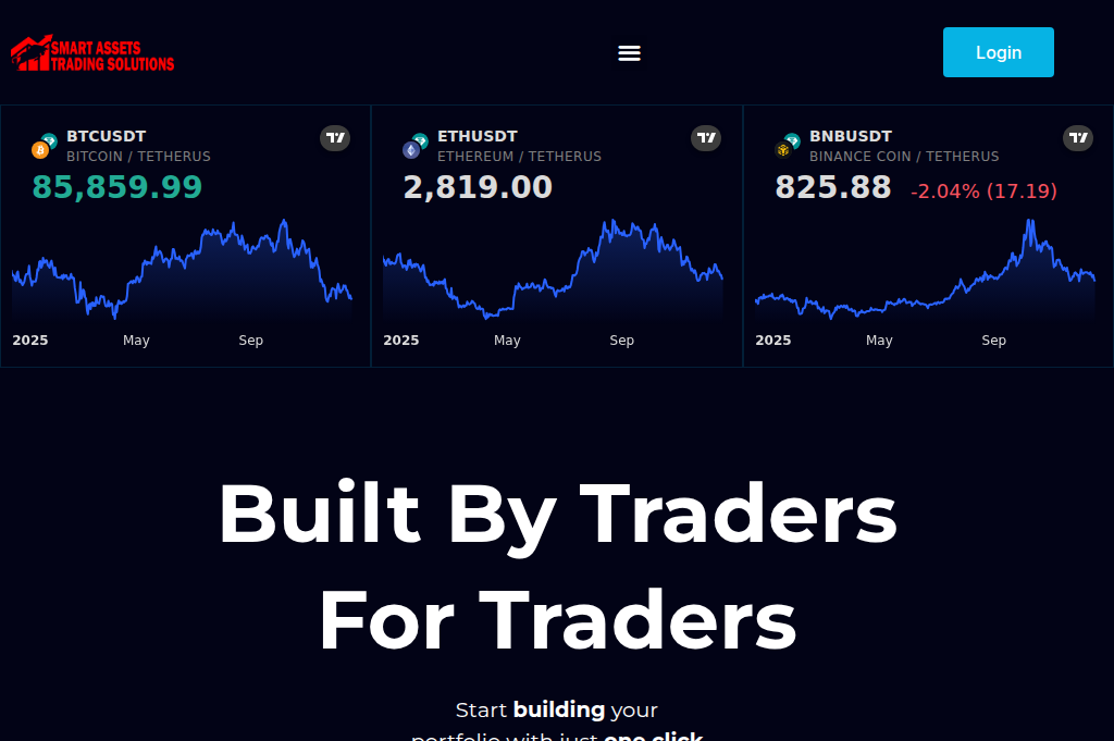 Screenshot of smartassetstradesolutions.online