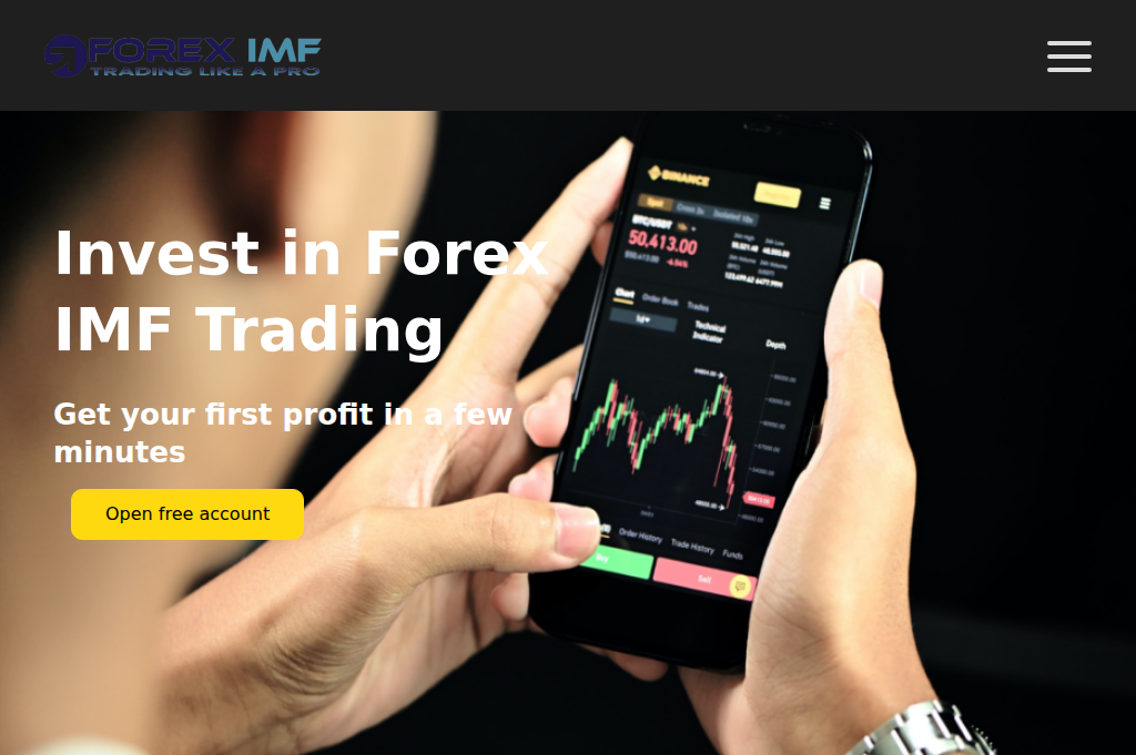 Screenshot of foreximftrade.com