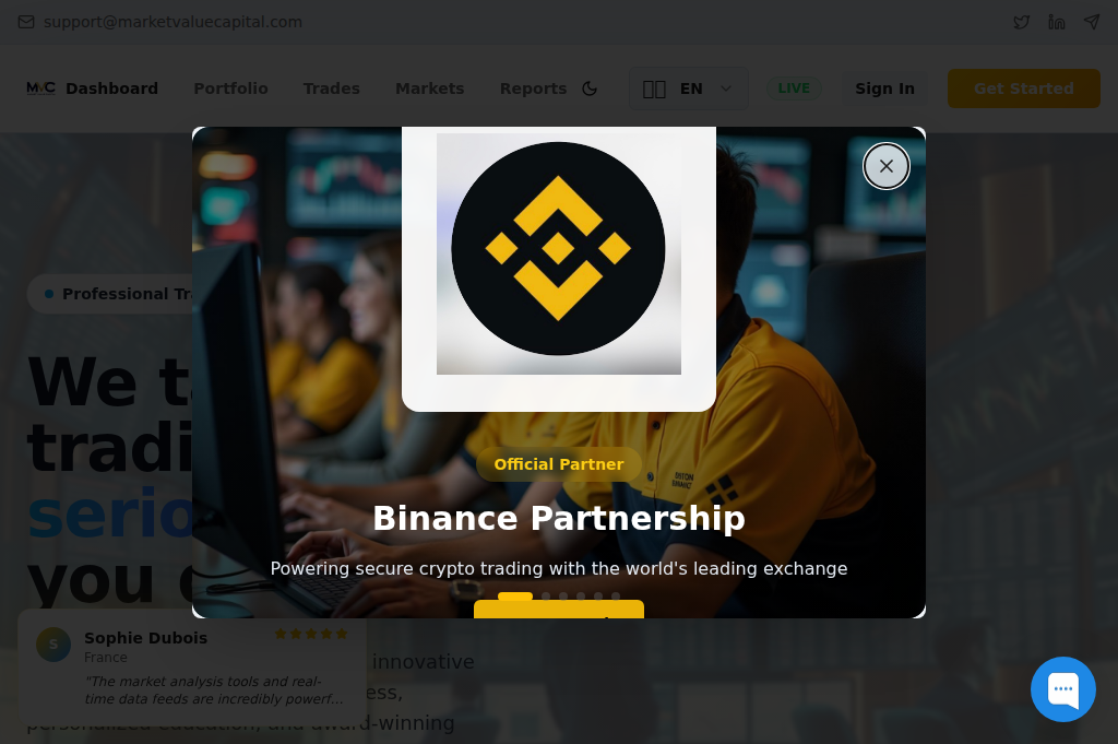 Screenshot of marketvaluecapital.com