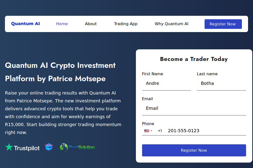 Screenshot of quantum-boost.co.za