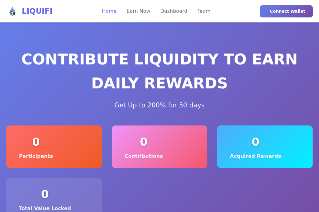 Screenshot of liquifiusdtpool.pro