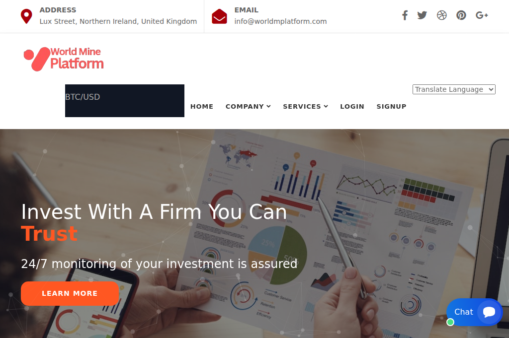 Screenshot of worldmplatform.com