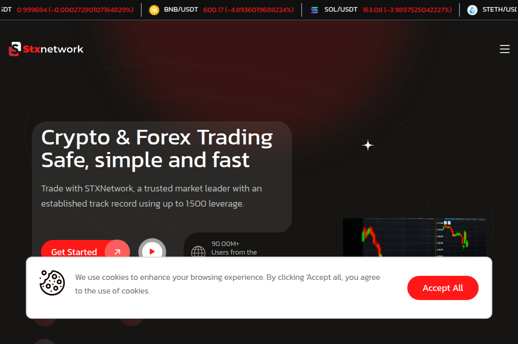 Screenshot of stxnetwork.org