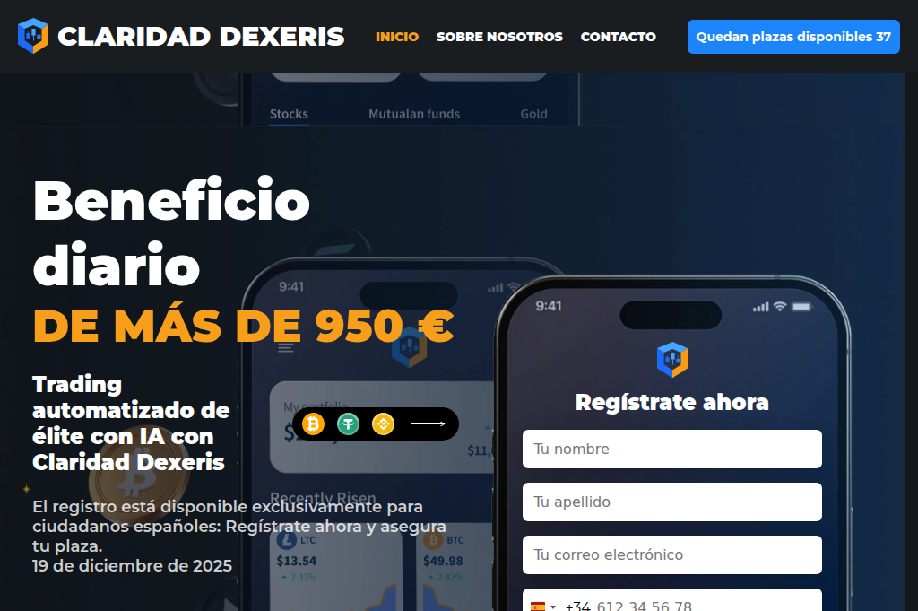 Screenshot of claridaddexeris.com