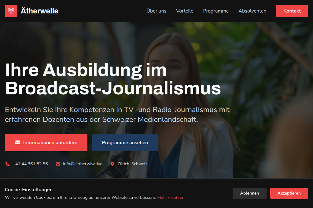 Screenshot of aetherwiw.live