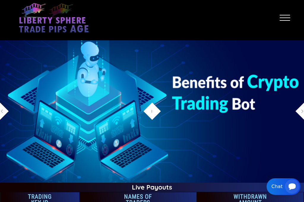 Screenshot of libertyspheretradepipsage.com