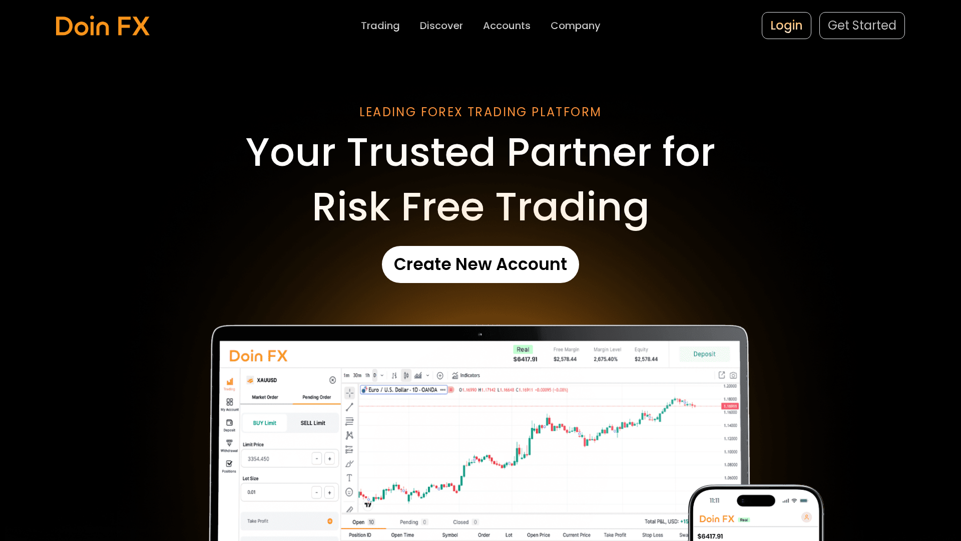 Screenshot of doinfx.com