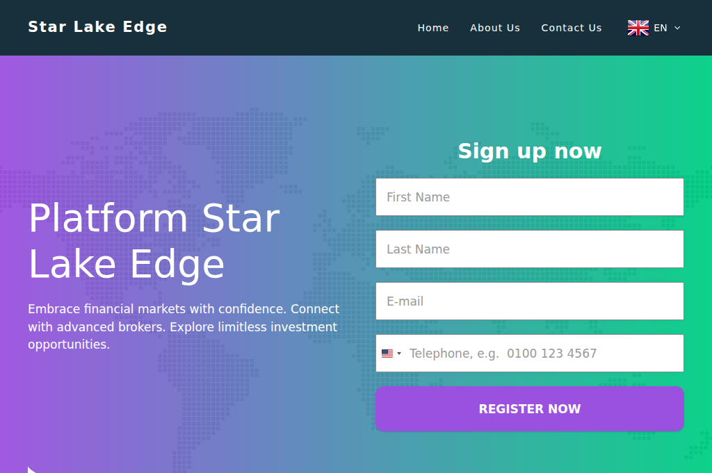 Screenshot of starlakeedge.net
