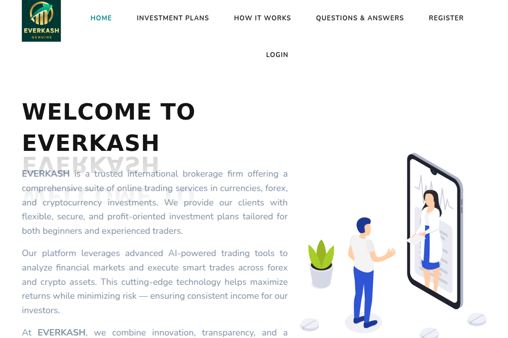 Screenshot of everkash.com
