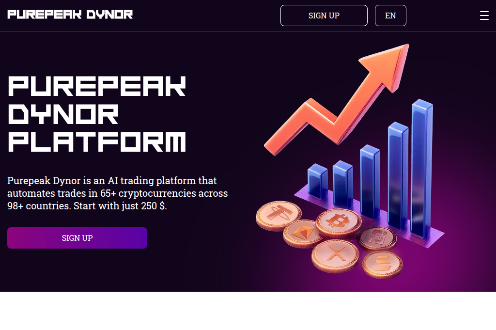 Screenshot of purepeak-dynor.com