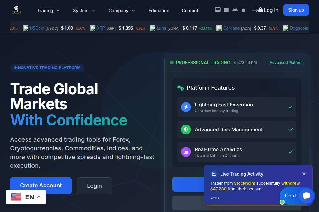 Screenshot of titanpartnersandco.org