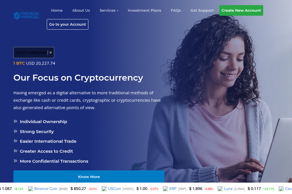 Screenshot of premium-firm.com