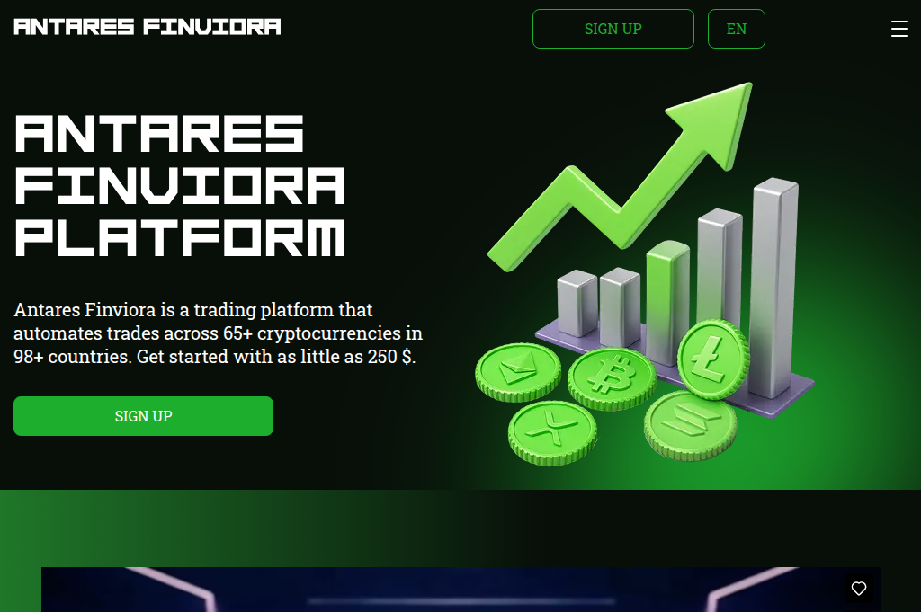 Screenshot of antares-finviora.net