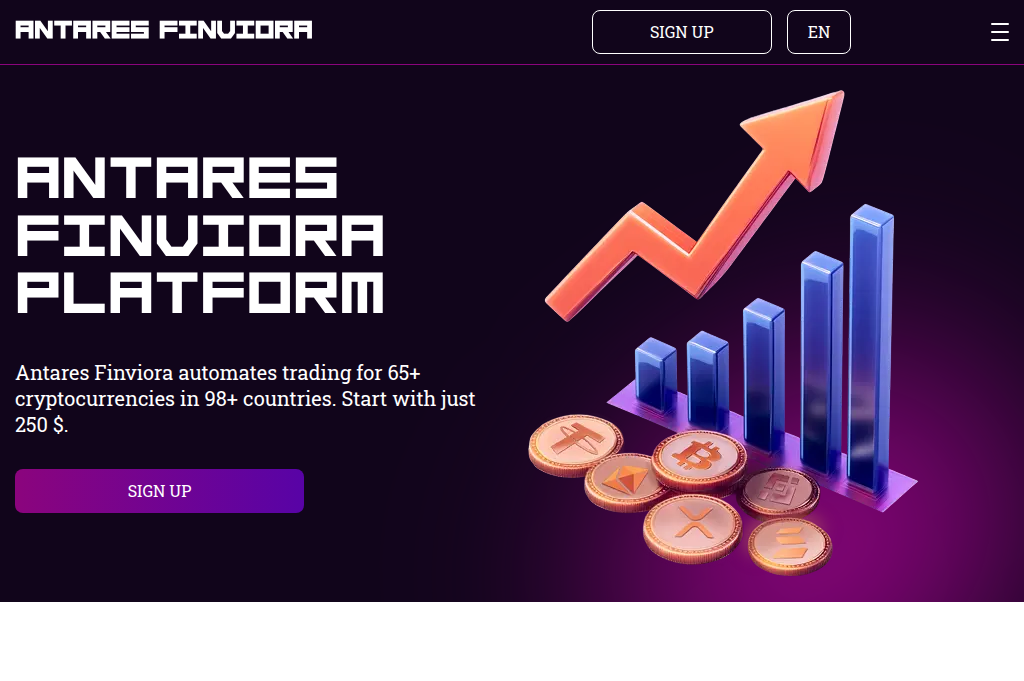 Screenshot of antares-finviora.com