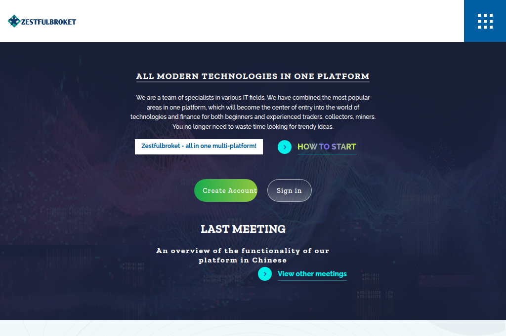 Screenshot of zestfulbroket.net