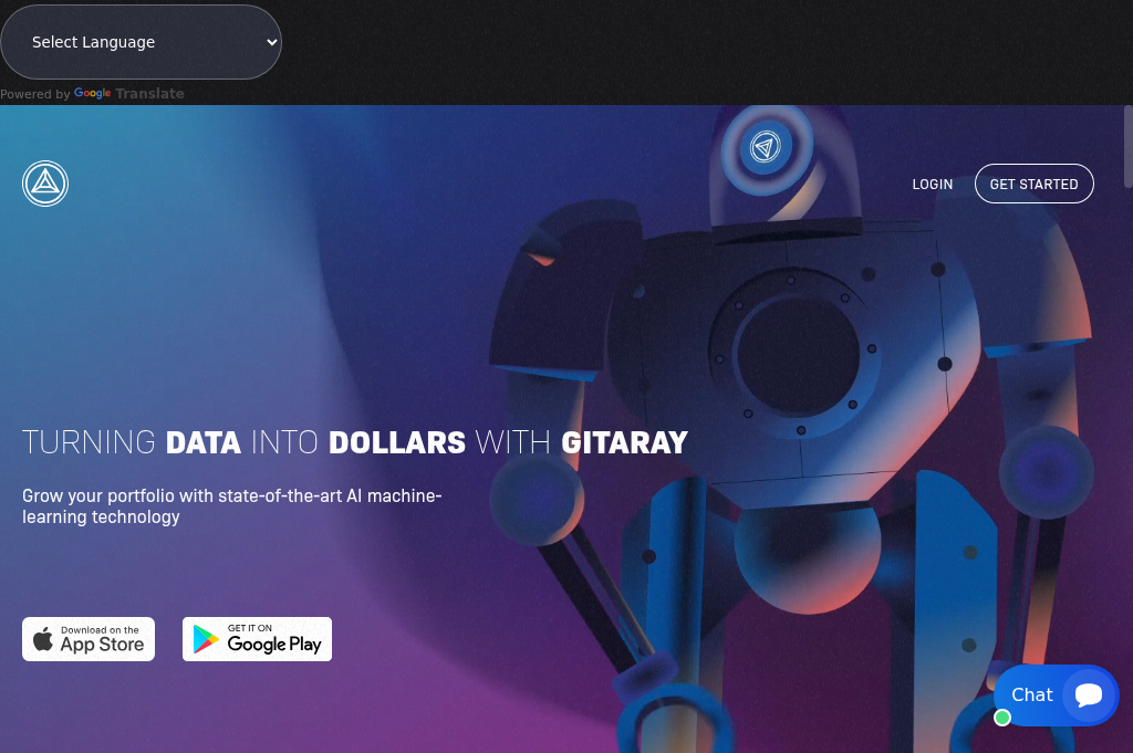 Screenshot of gitaray.online