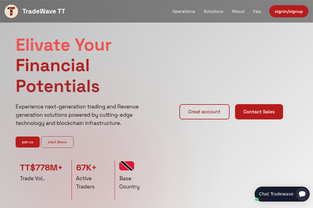 Screenshot of tradewavett.xyz