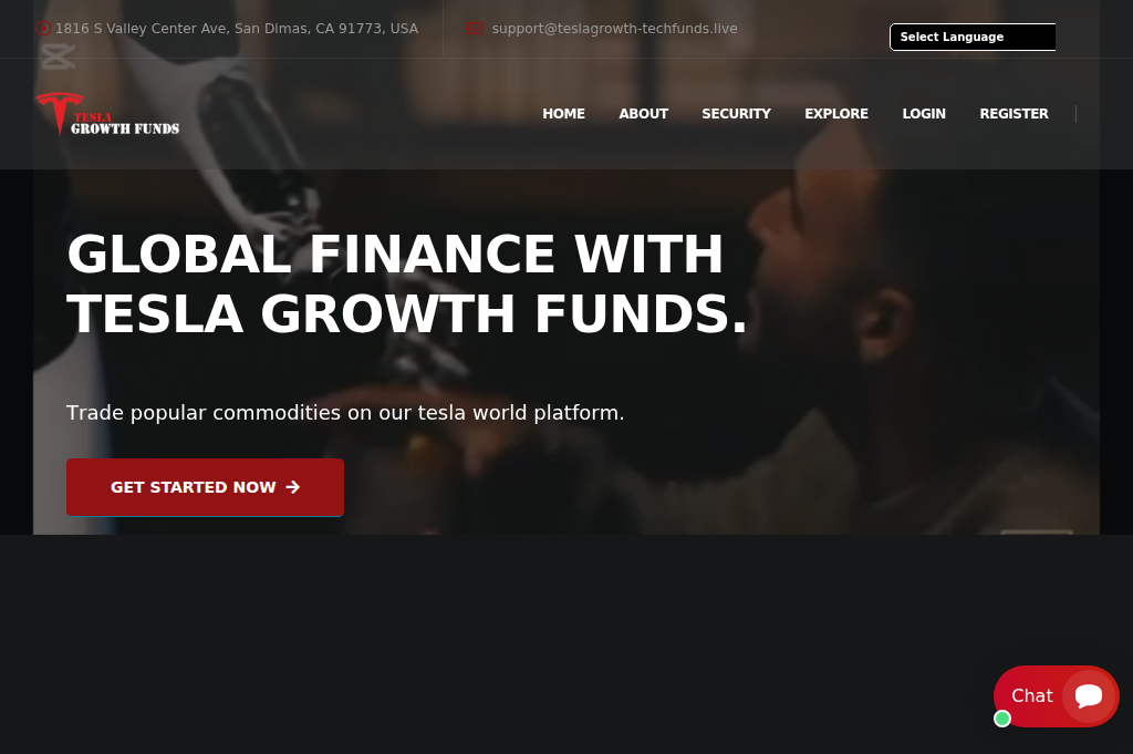 Screenshot of teslagrowth-techfunds.live