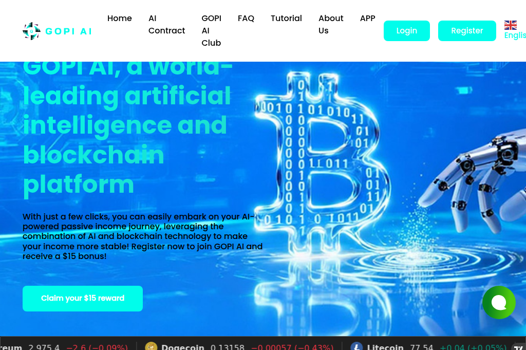 Screenshot of gopiai.net