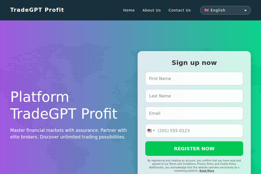 Screenshot of tradegptprofit.com