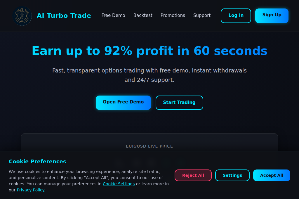 Screenshot of aiturbotrade.com