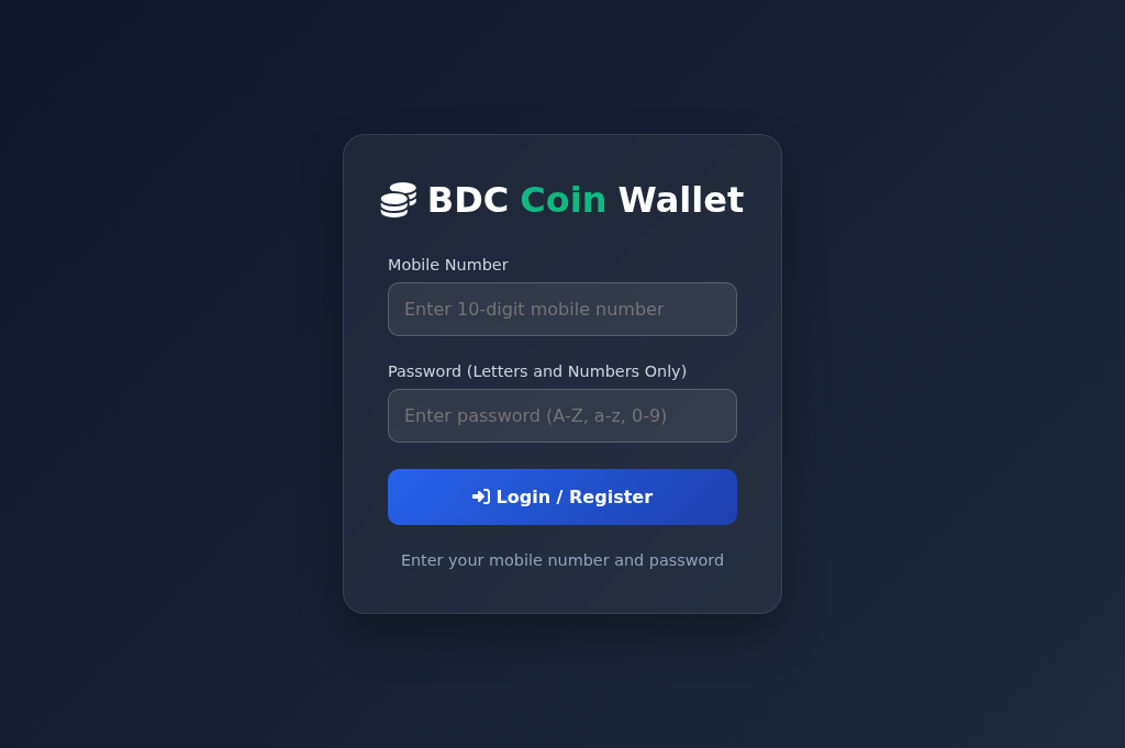 Screenshot of bdccoin.live