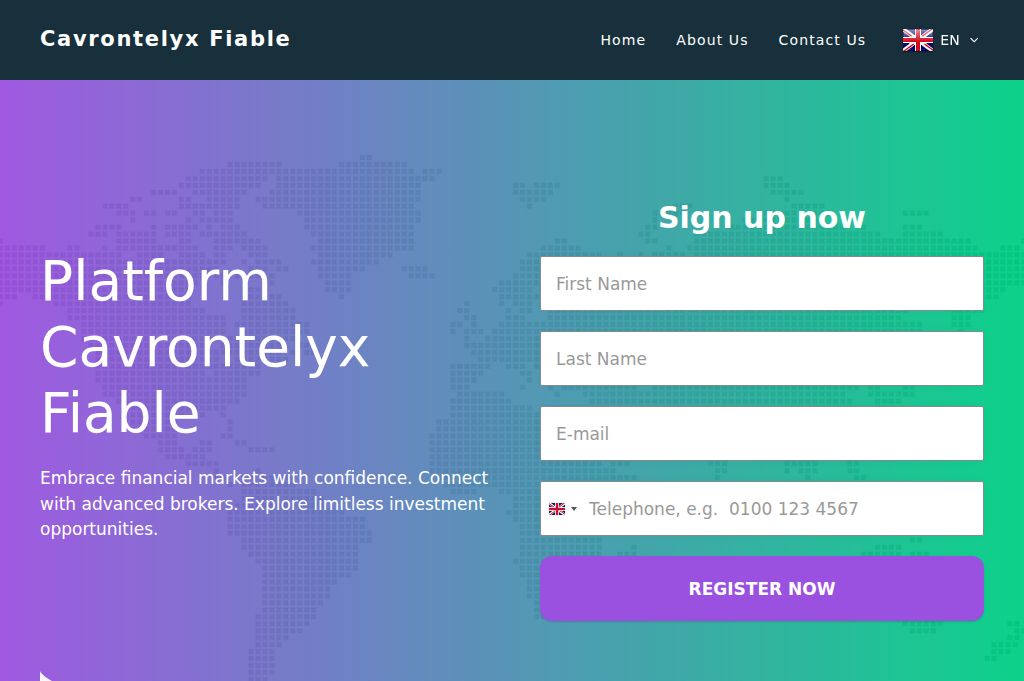 Screenshot of cavrontelyx-fiable-ai.com