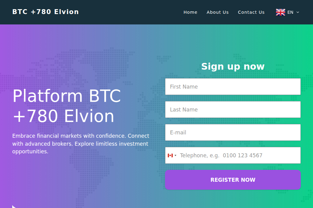Screenshot of btc780elvionapp.com