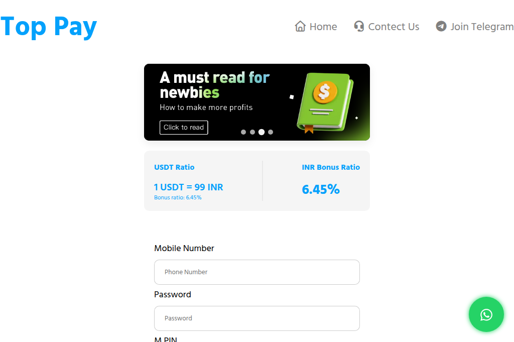 Screenshot of toppay.fun