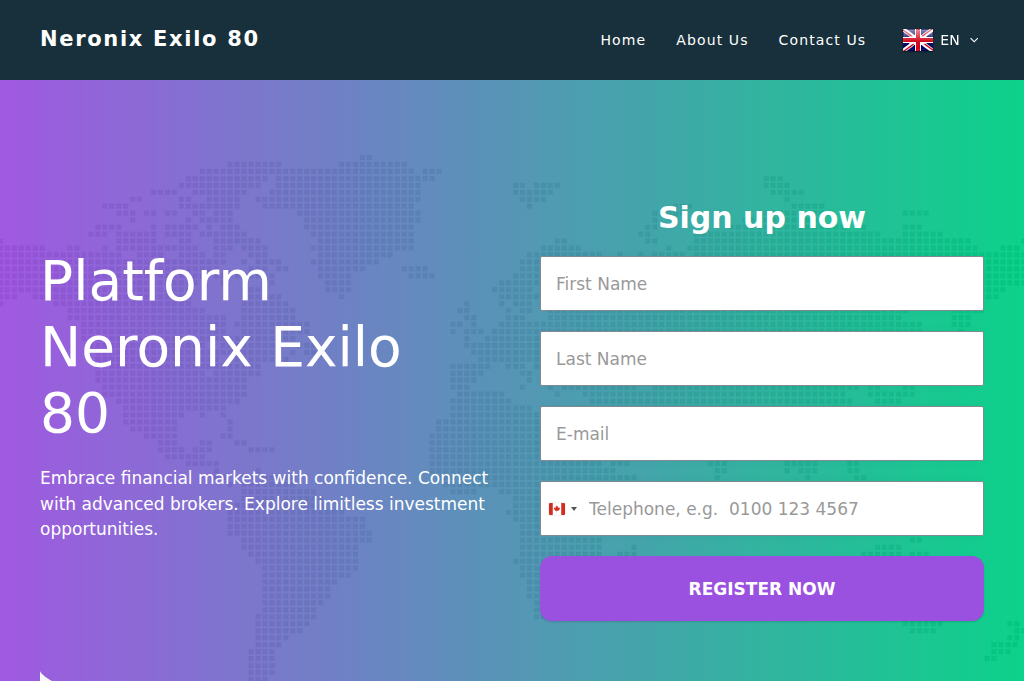 Screenshot of neronixexilo-80.net