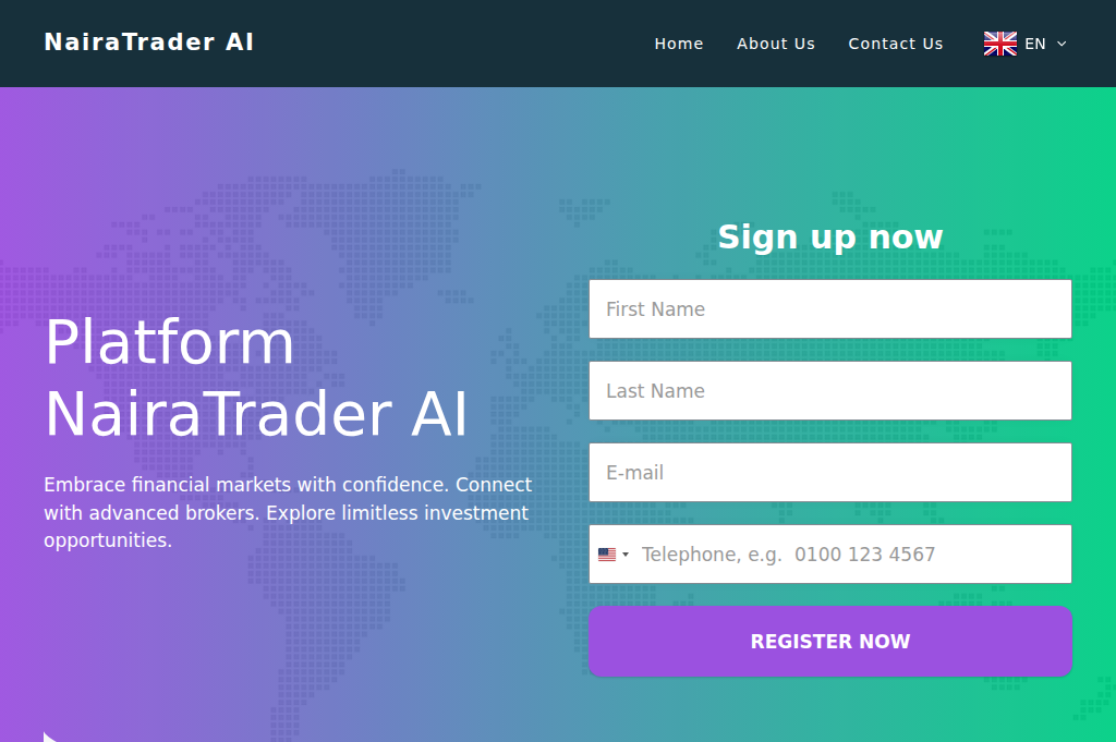 Screenshot of nairatraderaiapp.com