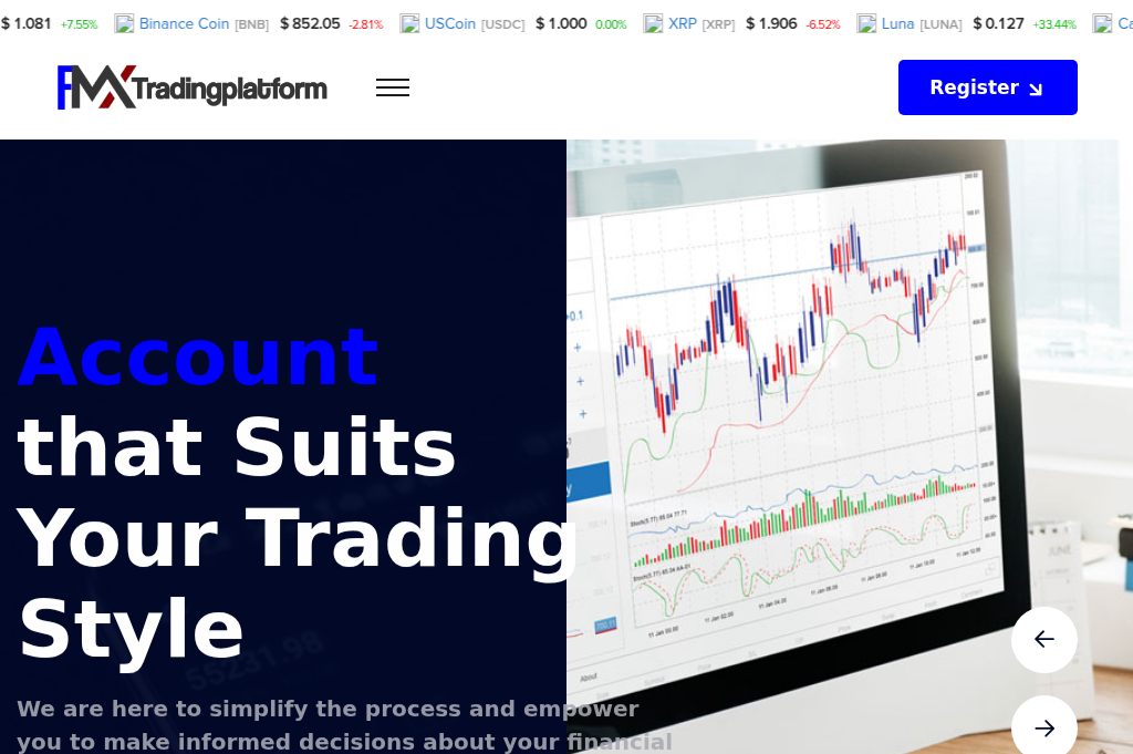 Screenshot of fmx-tradingplatforms.com