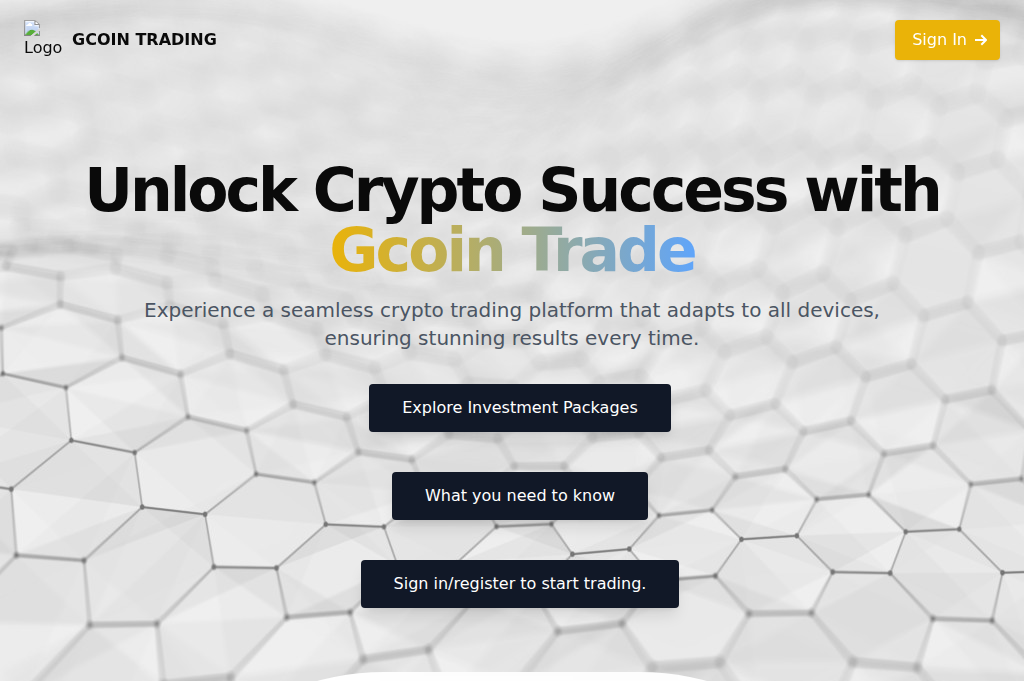 Screenshot of gcointrade.org
