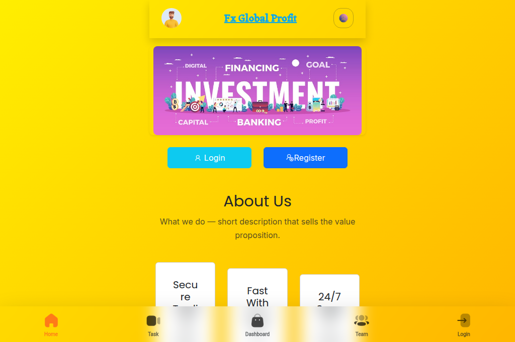 Screenshot of fxglobalprofit.com