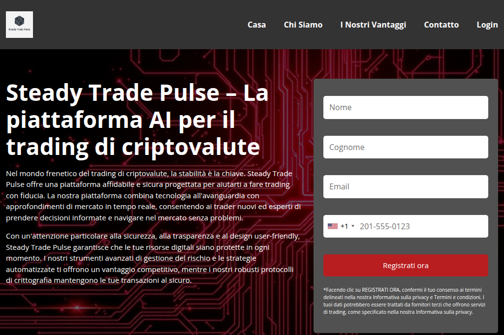 Screenshot of steadytradepulse.com