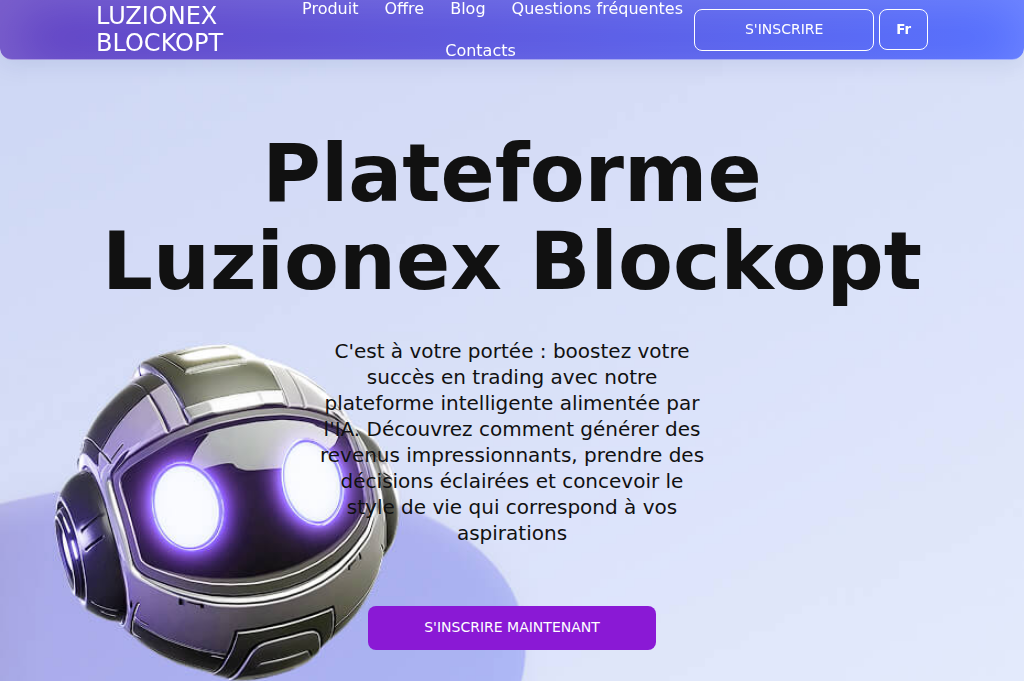 Screenshot of luzionex-blockopt.pro