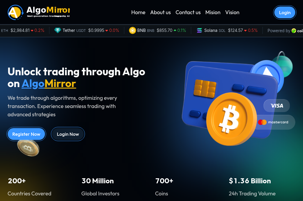 Screenshot of algoxpo.online