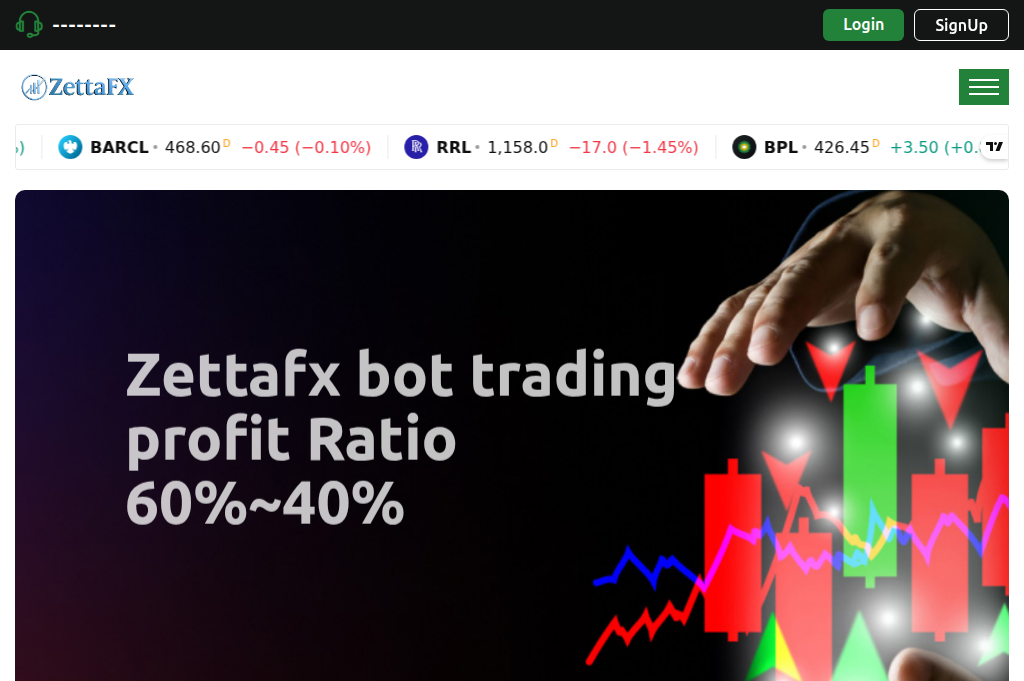 Screenshot of zettafx.live