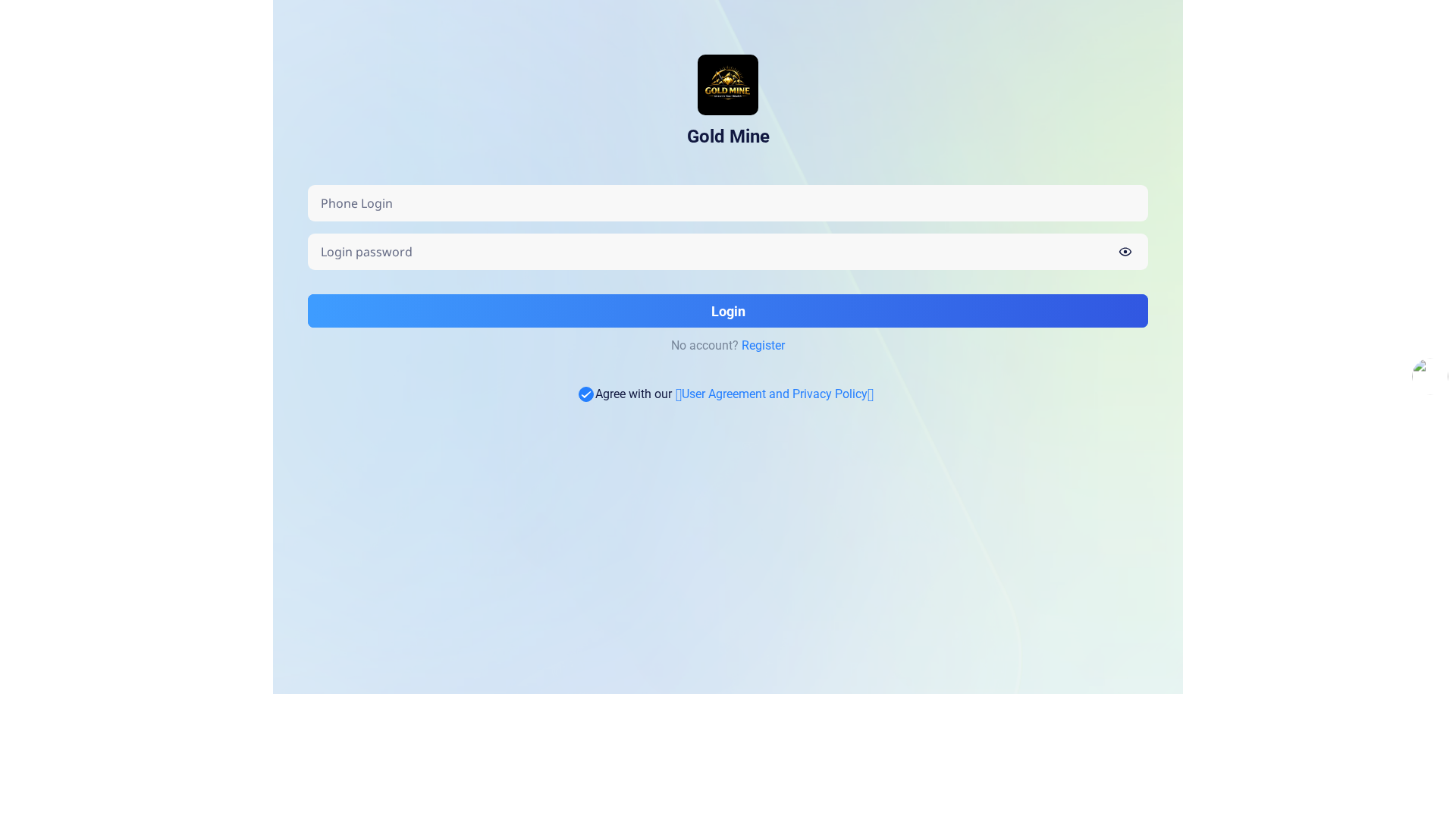 Screenshot of gold-mineai.com