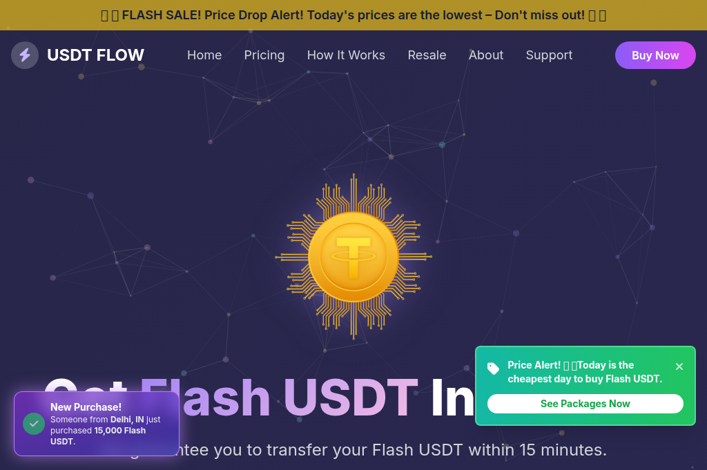 Screenshot of validflashusdt.online