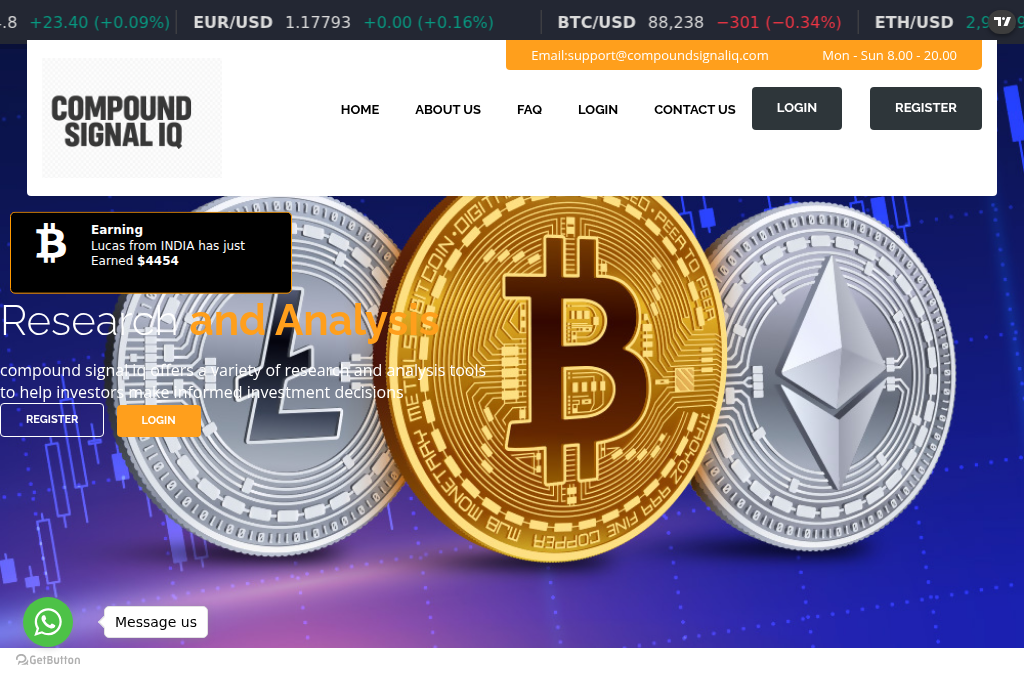 Screenshot of compoundsignaliq.com