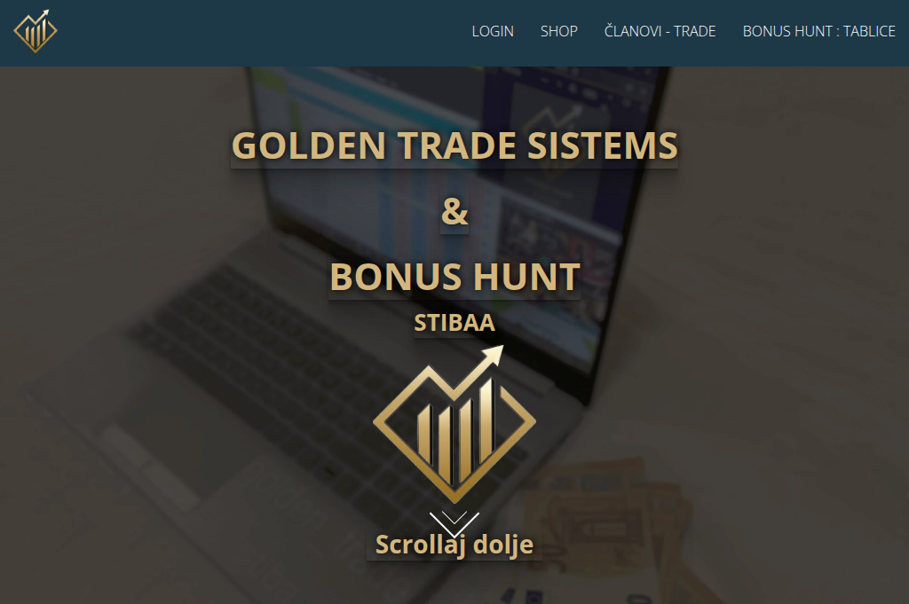 Screenshot of goldentradesistem.shop