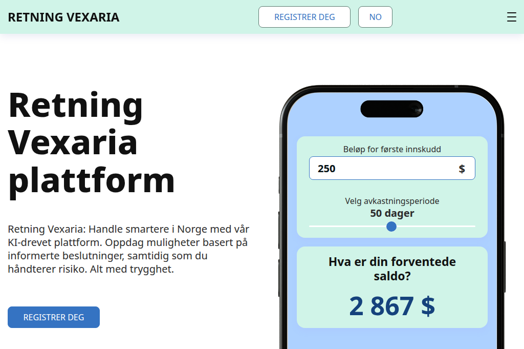 Screenshot of retningvexaria.org