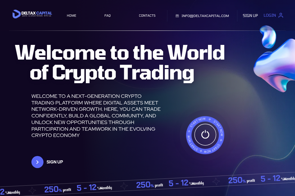 Screenshot of deltaxcapital.live