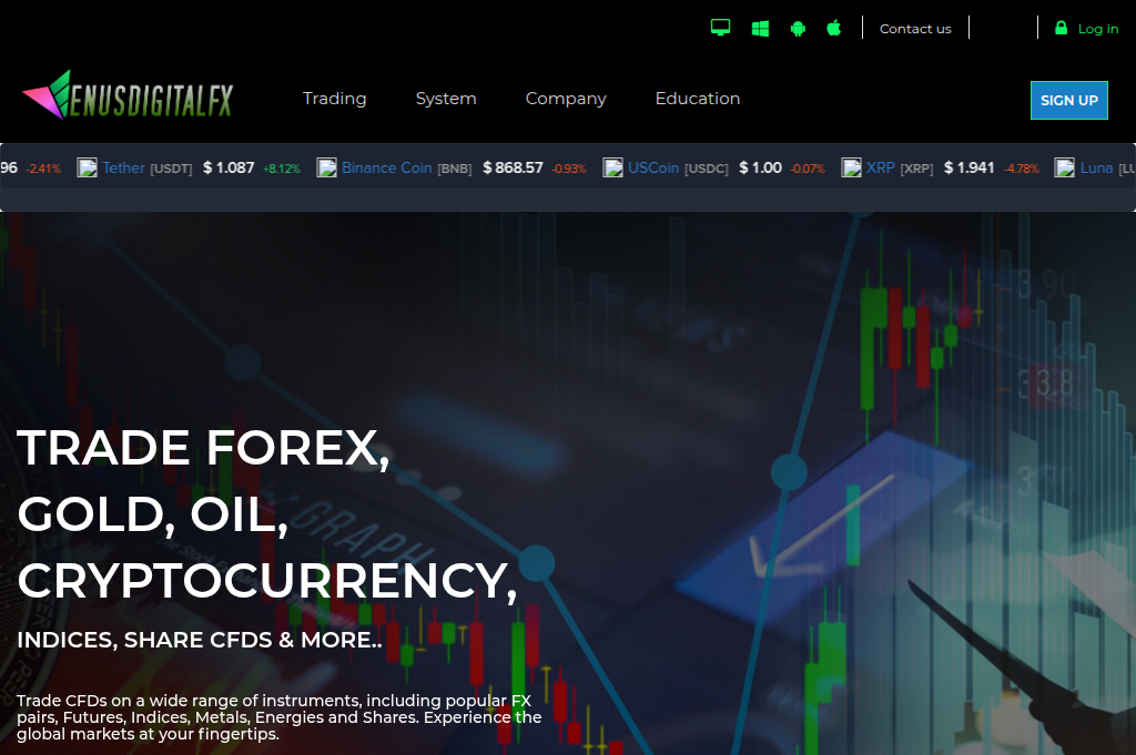 Screenshot of venusdigitalfx.com