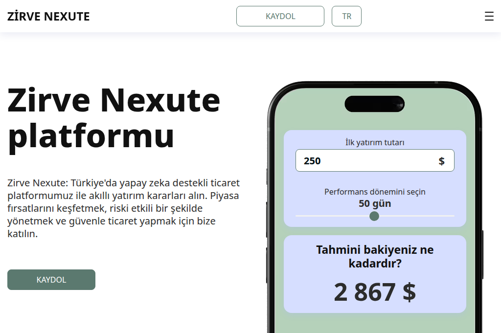 Screenshot of zirve-nexute.com