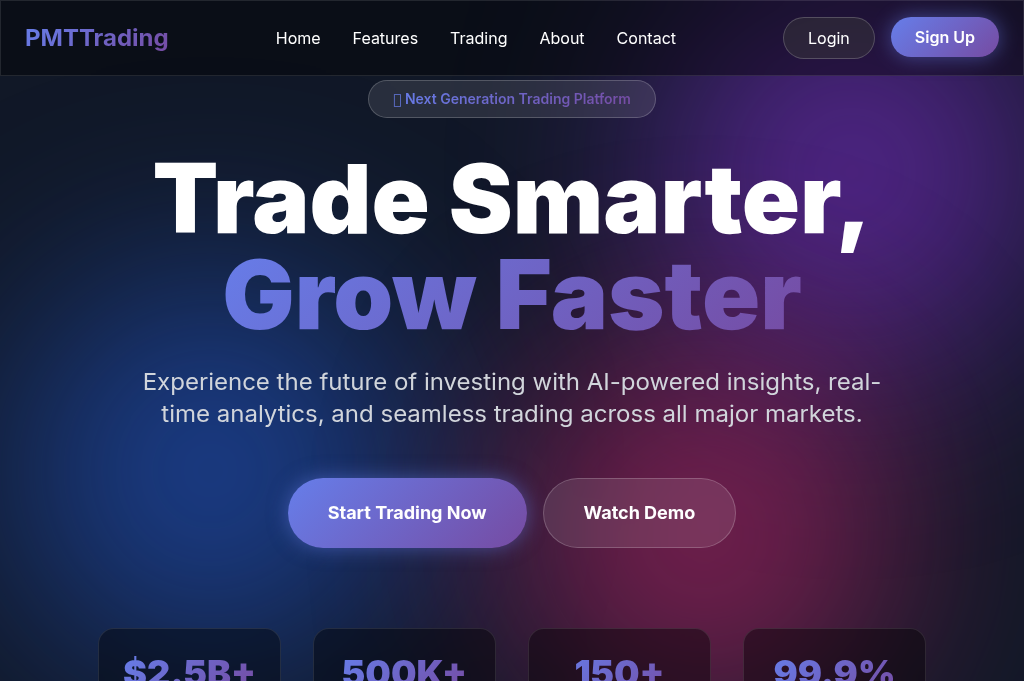 Screenshot of pmttradinglimited.sbs